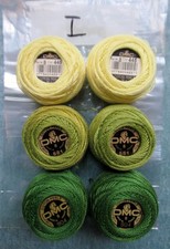 6 x 10g Balls DMC Perle 8