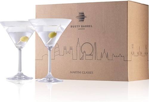Rusty barrel martini glasses - barrel, |