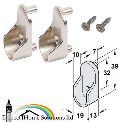 Wardrobe rail end supports - wardrobe,