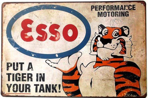 Esso tony the tiger - esso, metal