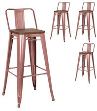 RayGar Bar Stool for Home Restaurant Breakfast Kitchen Bistro Cafe Vintage Stool