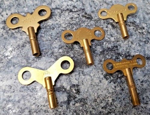 Clock keys with trademarks - clock,