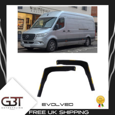 FOR MERCEDES SPRINTER W907 MK3 2018+ WIND DEFLECTORS 2-PC HEKO STYLE TINTED