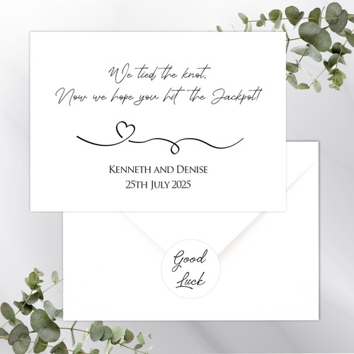 Personalised lottery wedding - personalised,