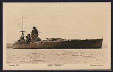 AK Warship HMS Rodney At Sea