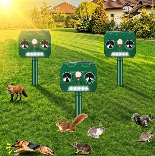 4pcs ultrasonic solar - 3/4pcs,