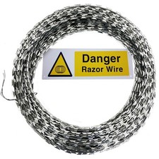 Razor Wire 65m long 10m Coiled Concertina Type Security Barb Fence Fencing 574