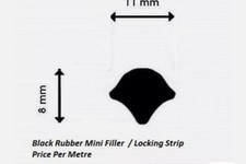 CLASSIC MGB GT  BLACK RUBBER