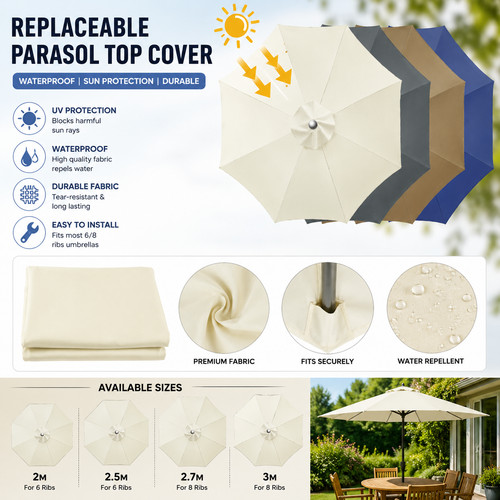 Replacement parasol canopy - replacement,