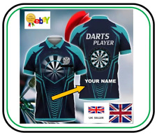 DART SHIRT PERSONALISED - WE PRINT YOUR NAME -  EXCELLENT GIFT - UK SELLER