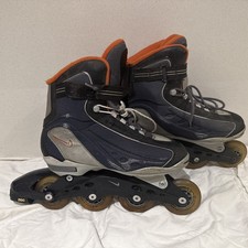 Nike N-Dorfin 7 Inline Roller Skates Blades Grey Silver Rare Vintage Size UK 8