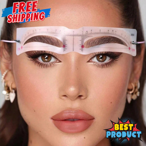 6pcs reusable eyebrow stencil - 6pcs,