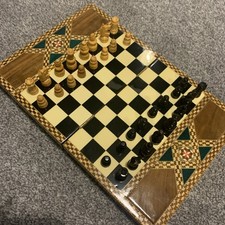 Vintage Wooden Chess Board