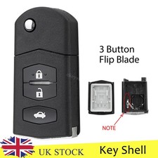 3 Button Remote Car Key Fob Case Shell Replacement For Mazda 2 3 5 6 RX-8 MX-5