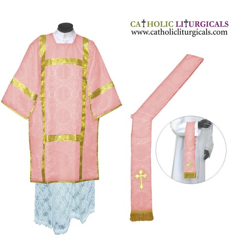 New rose dalmatic vestment - rose,