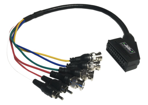 Female scart bnc adapter - female,