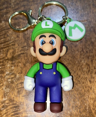 Luigi super mario keychain 3d - super,