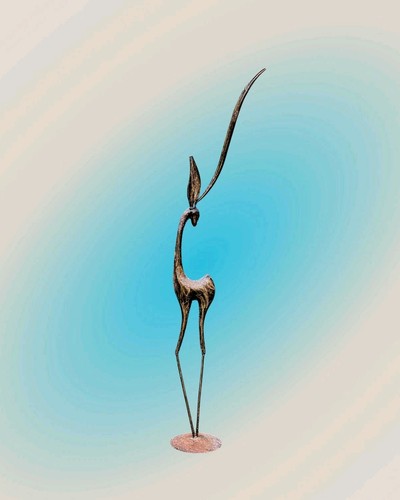 Vintage african safari gazelle - vintage,