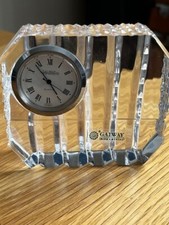 🕰️ Galway Irish Crystal Mantel Clock – Very Good Condition