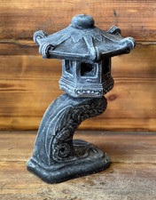 STONE GARDEN DETAILED SMALL JAPANESE PAGODA HAND CAST STONE ORNAMENT GIFT