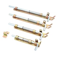 Spring Loaded Gate Drop Bolt Shed Door Latch Cross Pattern Bolt