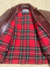 Aero Leather Highwayman Horsehide Brown Size 40 Vintage Made in Scotland