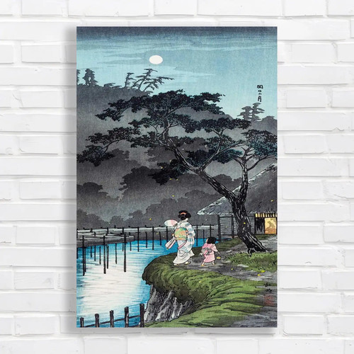 Japanese landscape night scene - landscape,