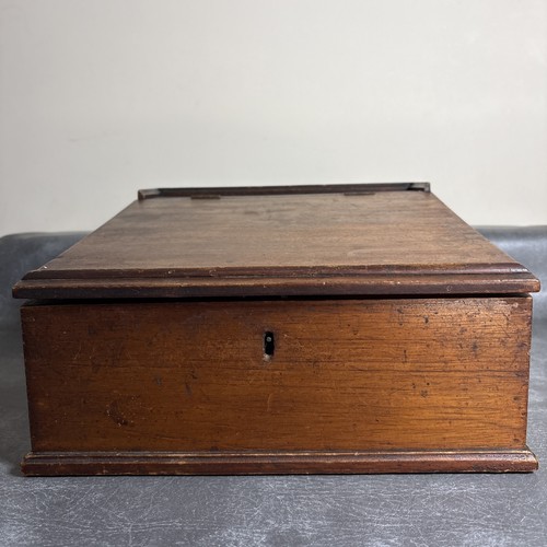 Antique wooden writing slope - wooden,