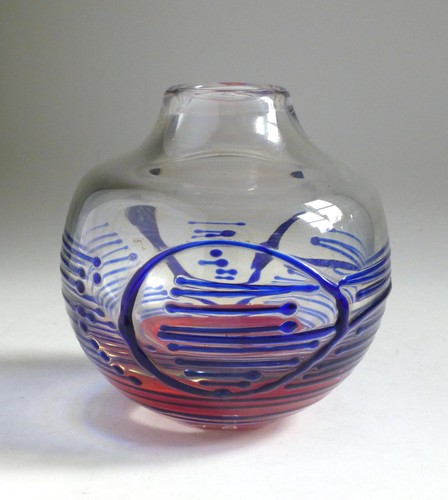 Vintage moser art glass - art, ball