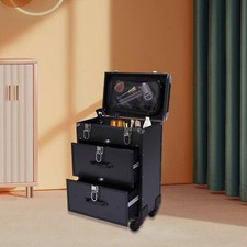 Professional Rolling Makeup Train Case Cosmetic Trolley Makeup Storage Organizer