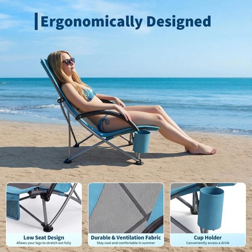 High back folding beach - high,