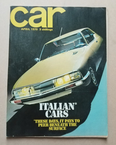 Car magazine april 1970 fiat - magazine,