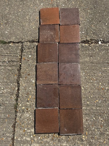 Brown reclaimed quarry tiles - reclaimed,