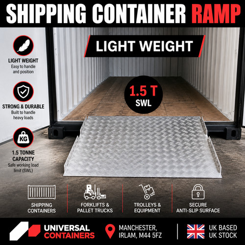 Shipping container ramp - container, 1500kg