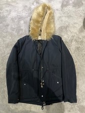 ZARA Navy Blue Parka Coat with
