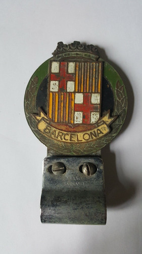 Vintage barcelona car badge - barcelona,