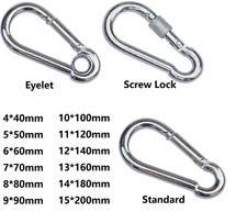 Galvanised Carabiner Clips