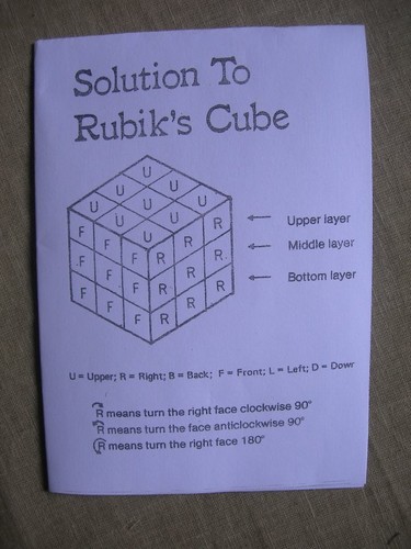 Solution rubik cube - to, 3