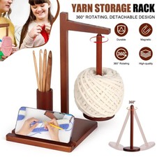 Rotatable Wooden Yarn Holder