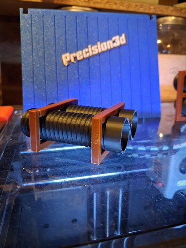 Short ribbed pipes in - ribbed,