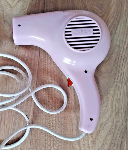 Pifco pink vintage hairdryer - vintage,