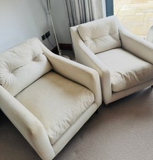 Slim Jim Armchairs In Moondust