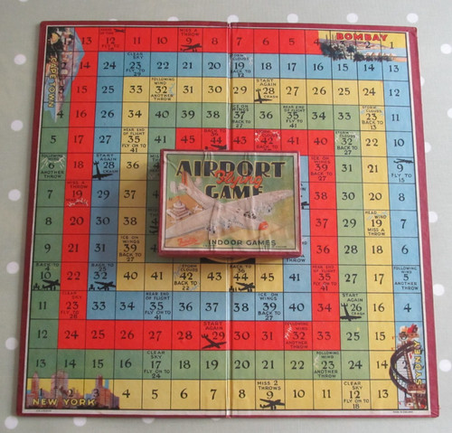 Vintage airport flying game - airport,