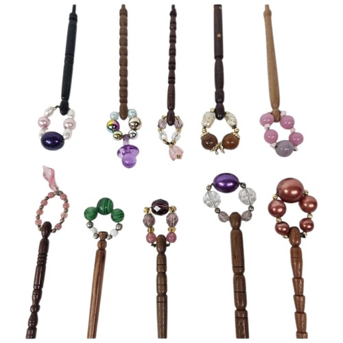 Vintage lace making - making, bobbins
