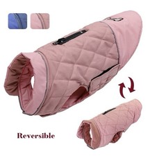 Pink Winter Padded Dog Coat