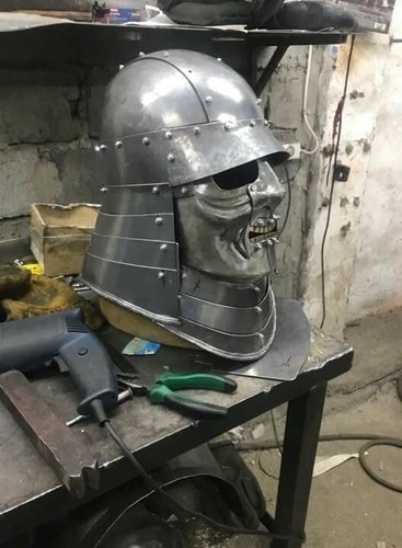 Samurai helmet handmade - samurai,