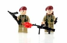 Battle Brick British SAS 2 WW2 Special Armed Services made w/ real LEGO® minifig