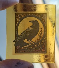 Stained glass Raven
