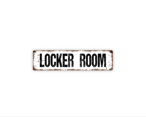 Locker room sign - sign, fitness