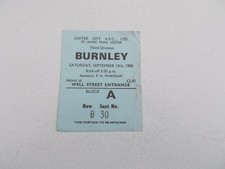 TICKET    Exeter City  v